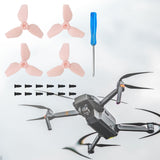 Maxbell 4x Propellers Portable with Screws RC Drone Accessories for Drone Quadcopter pink