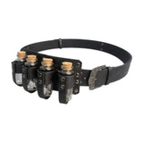 Maxbell Medieval Vintage Belt Gothic Four Bottles Belt for Blouse Dress Anniversaries black