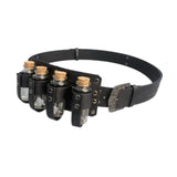 Maxbell Medieval Vintage Belt Gothic Four Bottles Belt for Blouse Dress Anniversaries black