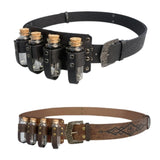 Maxbell Medieval Vintage Belt Gothic Four Bottles Belt for Blouse Dress Anniversaries black