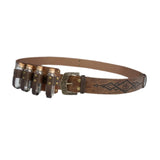Maxbell Medieval Vintage Belt Gothic Four Bottles Belt for Blouse Dress Anniversaries brown
