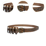 Maxbell Medieval Vintage Belt Gothic Four Bottles Belt for Blouse Dress Anniversaries brown