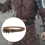 Maxbell Medieval Vintage Belt Gothic Four Bottles Belt for Blouse Dress Anniversaries brown