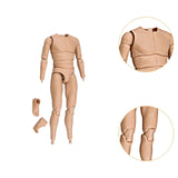 Maxbell 1/6 Scale Male Body Doll Miniature DIY Collection Sturdy Action Figure Model