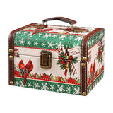 Maxbell Wooden Jewelry Box Christmas Vintage Storage Box for Birthday Christmas Gift M