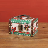 Maxbell Wooden Jewelry Box Christmas Vintage Storage Box for Birthday Christmas Gift M