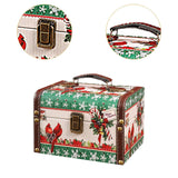 Maxbell Wooden Jewelry Box Christmas Vintage Storage Box for Birthday Christmas Gift M