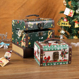 Maxbell Wooden Jewelry Box Christmas Vintage Storage Box for Birthday Christmas Gift L