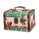 Maxbell Wooden Jewelry Box Christmas Vintage Storage Box for Birthday Christmas Gift L