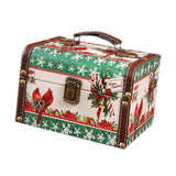 Maxbell Wooden Jewelry Box Christmas Vintage Storage Box for Birthday Christmas Gift L