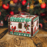 Maxbell Wooden Jewelry Box Christmas Vintage Storage Box for Birthday Christmas Gift L