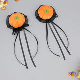 Maxbell 2x Mini Halloween Hair Clips Pair Headdress for Party Halloween Role Playing orange