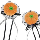Maxbell 2x Mini Halloween Hair Clips Pair Headdress for Party Halloween Role Playing orange