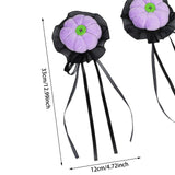 Maxbell 2x Mini Halloween Hair Clips Pair Headdress for Party Halloween Role Playing violet