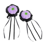 Maxbell 2x Mini Halloween Hair Clips Pair Headdress for Party Halloween Role Playing violet