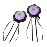 Maxbell 2x Mini Halloween Hair Clips Pair Headdress for Party Halloween Role Playing violet