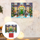 Maxbell Christmas Puzzle Advent Calendar 1008 Pieces Puzzles for Valentine for Adults Style A