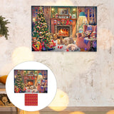 Maxbell Christmas Puzzle Advent Calendar 1008 Pieces Puzzles for Valentine for Adults Style C