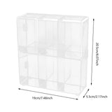 Maxbell Action Figure Display Shelf Model Clear Figurine Display Box for Living Room 6 grids