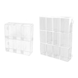 Maxbell Action Figure Display Shelf Model Clear Figurine Display Box for Living Room 6 grids