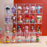 Maxbell Action Figure Display Shelf Model Clear Figurine Display Box for Living Room 6 grids