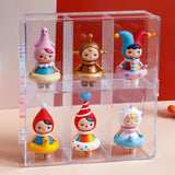Maxbell Action Figure Display Shelf Model Clear Figurine Display Box for Living Room 6 grids