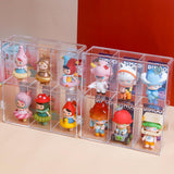 Maxbell Action Figure Display Shelf Model Clear Figurine Display Box for Living Room 6 grids