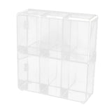 Maxbell Action Figure Display Shelf Model Clear Figurine Display Box for Living Room 6 grids
