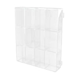 Maxbell Action Figure Display Shelf Model Clear Figurine Display Box for Living Room 12 grids