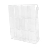 Maxbell Action Figure Display Shelf Model Clear Figurine Display Box for Living Room 12 grids