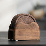 Maxbell 6 Pieces Wood Coaster Cup Mat Creative for Dinnerware Restaurant Living Room