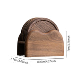 Maxbell 6 Pieces Wood Coaster Cup Mat Creative for Dinnerware Restaurant Living Room