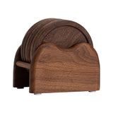 Maxbell 6 Pieces Wood Coaster Cup Mat Creative for Dinnerware Restaurant Living Room
