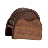 Maxbell 6 Pieces Wood Coaster Cup Mat Creative for Dinnerware Restaurant Living Room
