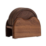 Maxbell 6 Pieces Wood Coaster Cup Mat Creative for Dinnerware Restaurant Living Room