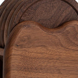 Maxbell 6 Pieces Wood Coaster Cup Mat Creative for Dinnerware Restaurant Living Room