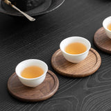 Maxbell 6 Pieces Wood Coaster Cup Mat Creative for Dinnerware Restaurant Living Room