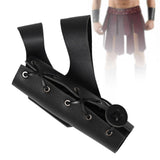 Maxbell Belt Sword Sheath Cosplay PU Leather for Cosplay Party Christmas Theme Party black