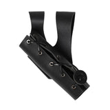 Maxbell Belt Sword Sheath Cosplay PU Leather for Cosplay Party Christmas Theme Party black