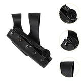 Maxbell Belt Sword Sheath Cosplay PU Leather for Cosplay Party Christmas Theme Party black