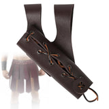 Maxbell Belt Sword Sheath Cosplay PU Leather for Cosplay Party Christmas Theme Party brown