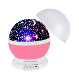 Star Projector Light USB Powered Ambient Light for Party Indoor Home Theater Pink