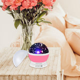 Star Projector Light USB Powered Ambient Light for Party Indoor Home Theater Pink