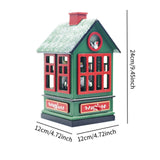 Maxbell Christmas Music Box Cute Christmas Decoration for Living Room Holiday Indoor green