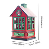 Maxbell Christmas Music Box Cute Christmas Decoration for Living Room Holiday Indoor red