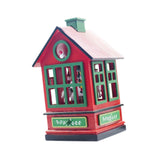 Maxbell Christmas Music Box Cute Christmas Decoration for Living Room Holiday Indoor red