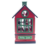 Maxbell Christmas Music Box Cute Christmas Decoration for Living Room Holiday Indoor red