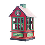 Maxbell Christmas Music Box Cute Christmas Decoration for Living Room Holiday Indoor red
