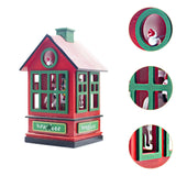 Maxbell Christmas Music Box Cute Christmas Decoration for Living Room Holiday Indoor red