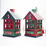 Maxbell Christmas Music Box Cute Christmas Decoration for Living Room Holiday Indoor red